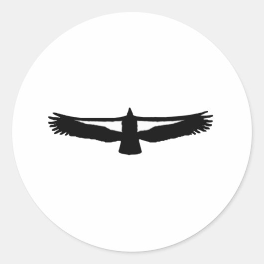 California Condor Ronde Sticker (Voorkant)