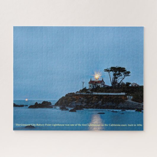 California Crescent City Battery Point Lighthouse Legpuzzel (Horizontaal)