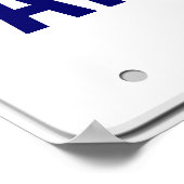 California Custom License Bord Poster (Hoek)