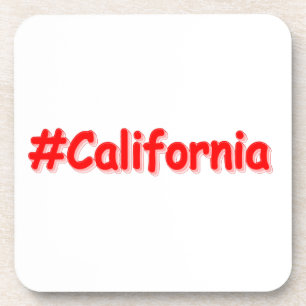 "#California " Cute Design. Bestel nu Bier Onderzetter