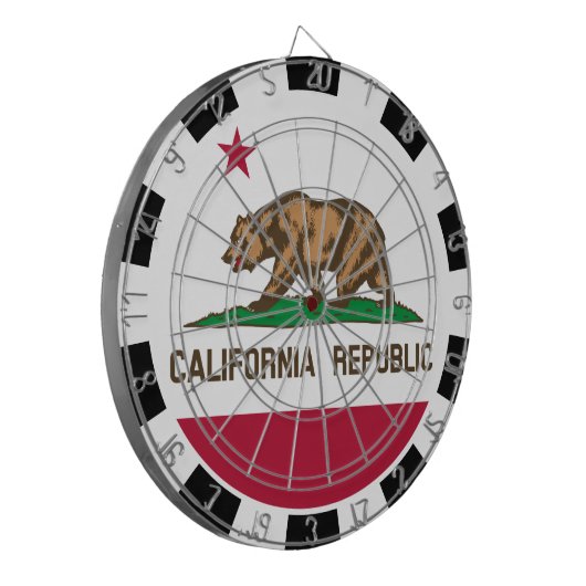 California Dartboard USA & California Flag/game Dartbord (Voorkant Links)