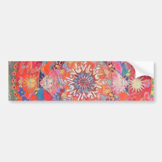 California Daze Mandala Bumpersticker (Voorkant)