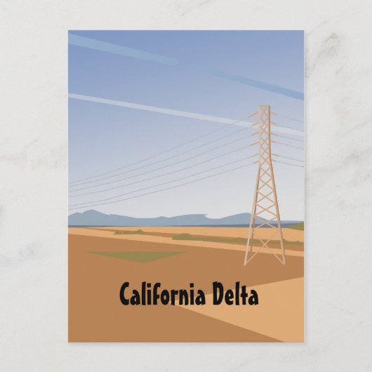 California Delta briefkaart (Voorkant)