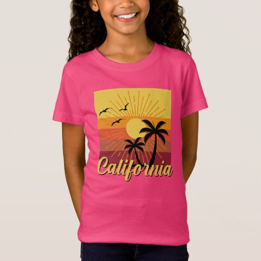 California Design - Girls' Fine Jersey T-Shirt (Devant)