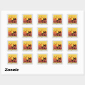 California Design - Stickers Carré (Feuille)