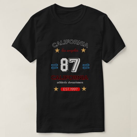 California Design T-shirt (Design voorkant)