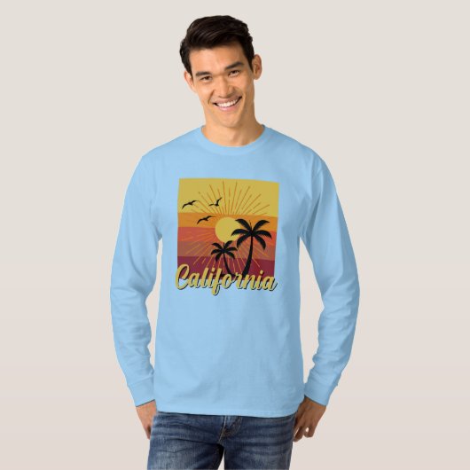California Design - T-shirt à manches longues de b (Devant entier)