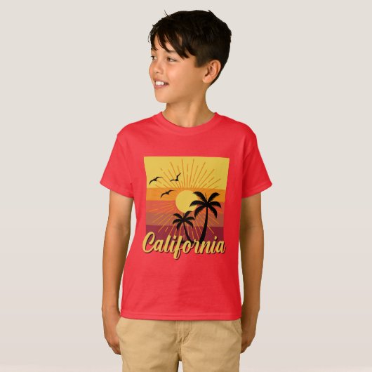 California Design - T-shirt voor Kinderen (Voorkant volledig)