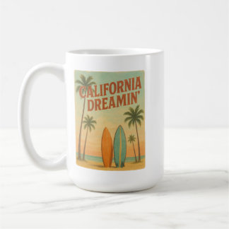 California Dreamin’ Retro 1970s Travel Design Koffiemok