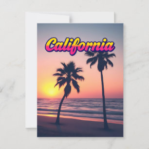 California Dreaming Briefkaart – Vintage Travel Vi
