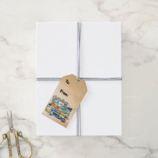 California Dreaming Cadeaulabel (Met Touw)