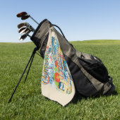 California Dreaming Golfhanddoek (Groen)