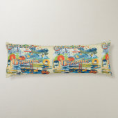 California Dreaming Home Decor Lichaamskussen (Achterkant)