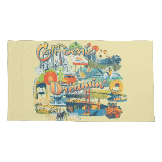 California Dreaming Kussensloop (Achterkant-Links)