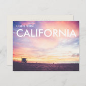 California Dreaming, Manhattan Beach op Sunset Briefkaart (Voorkant / Achterkant)