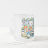 California Dreaming Matglas Koffiemok (Voorkant links)