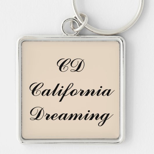 California Dreaming Monogram Sleutelhanger (Voorkant)