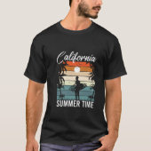 California Dreaming Sunset Surf T-shirt (Voorkant)