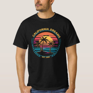 California Dreams 1980 - zonsondergang T-shirt