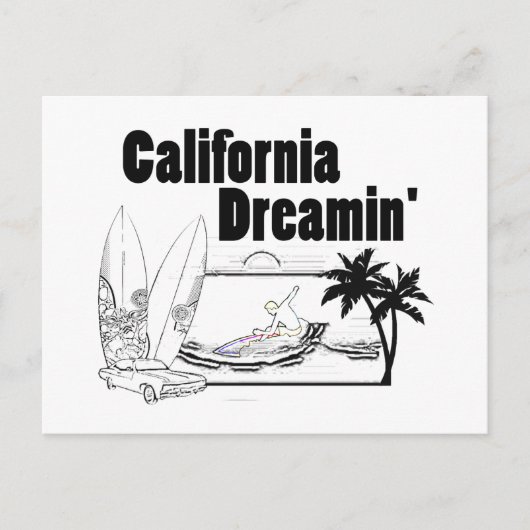 California Droin' Briefkaart (Voorkant)