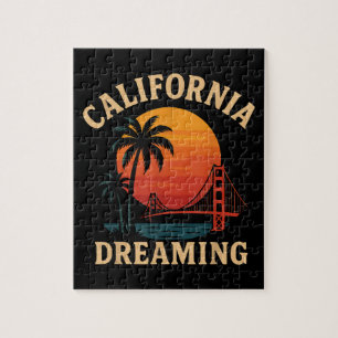 California dromen Golden Gate Bridge Zonsondergang Legpuzzel
