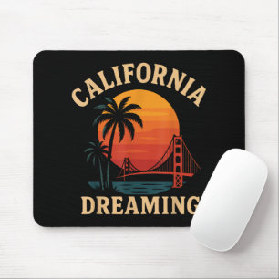 California dromen Golden Gate Bridge Zonsondergang Muismat