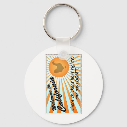 California Equal Rights Sleutelhanger (Voorkant)