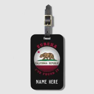 CALIFORNIA EUREKA STATE FLAG BAGAGELABEL