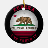 CALIFORNIA EUREKA STATE FLAG KERAMISCH ORNAMENT (Voorkant)