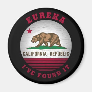 CALIFORNIA EUREKA STATE FLAG MAGNEET