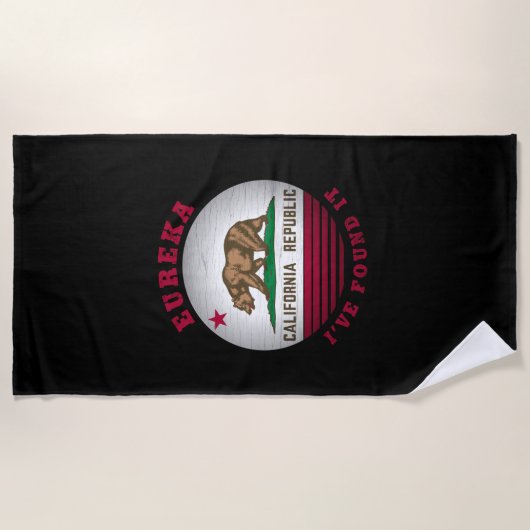 CALIFORNIA EUREKA STATE FLAG STRANDLAKEN (Voorkant)