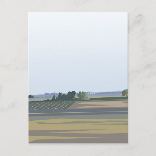 California Farmland Briefkaart (Voorkant)
