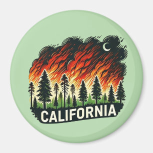 CALIFORNIA FIRE SLEUTELHANGER MAGNEET