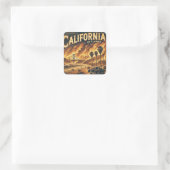 CALIFORNIA FIRE SLEUTELHANGER VIERKANTE STICKER (Tas)