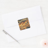 CALIFORNIA FIRE SLEUTELHANGER VIERKANTE STICKER (Envelop)