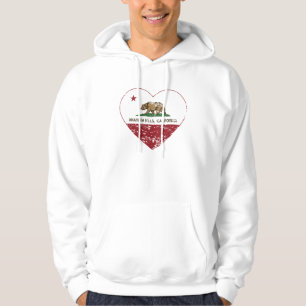 california flag anaheim heft hartproblemen op hoodie