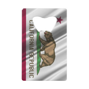 California Flag Bottle Open Credit Kaart Size Kredietkaart Flessenopener