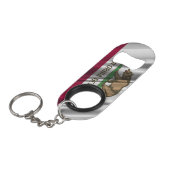 California Flag Bottle Open Sleutelhanger Mini Flessenopener (Voorkant Gekanteld)
