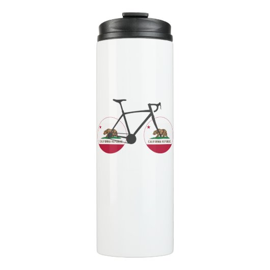 California Flag Cycling Thermosbeker (Voorkant)