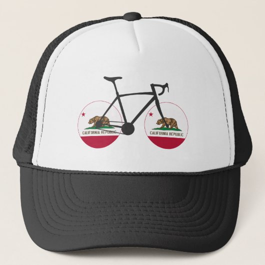 California Flag Cycling Trucker Pet (Voorkant)