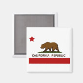 California Flag Patriotic Magneet (Voorkant / Achterkant)