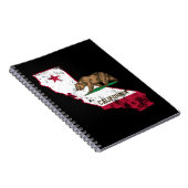 California Flag Patriotic Notitieboek (Rechterzijde)