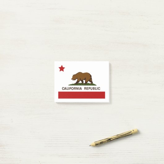 California Flag Patriotic Post-it® Notes (Op bureau)