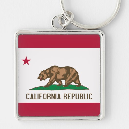 California Flag Sleutelhanger (Voorkant)