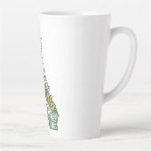 California Floral Doodles Latte Mok (Rechts)