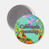 California Geocaching levert magneet Geoswag (Voorkant / Achterkant)