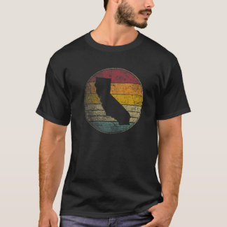 California Gift Distress Retro Sunset Me T-shirt