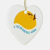 California Girl Keramisch Ornament (Rechts)