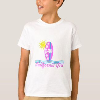 California Girl Pink Surfboard W/Sun T-shirt