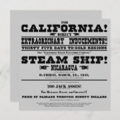 California Gold Rush Handbill (Voorkant / Achterkant)